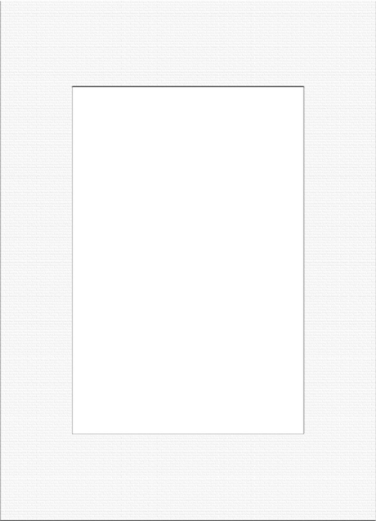 PASSEPARTOUT in Weiss  - Weiss, Basics, Papier (13/18/0,1cm)