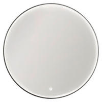 BADEZIMMERSPIEGEL 80/80/5 cm  - Silberfarben/Schwarz, Design, Glas/Metall (80/80/5cm) - Novel