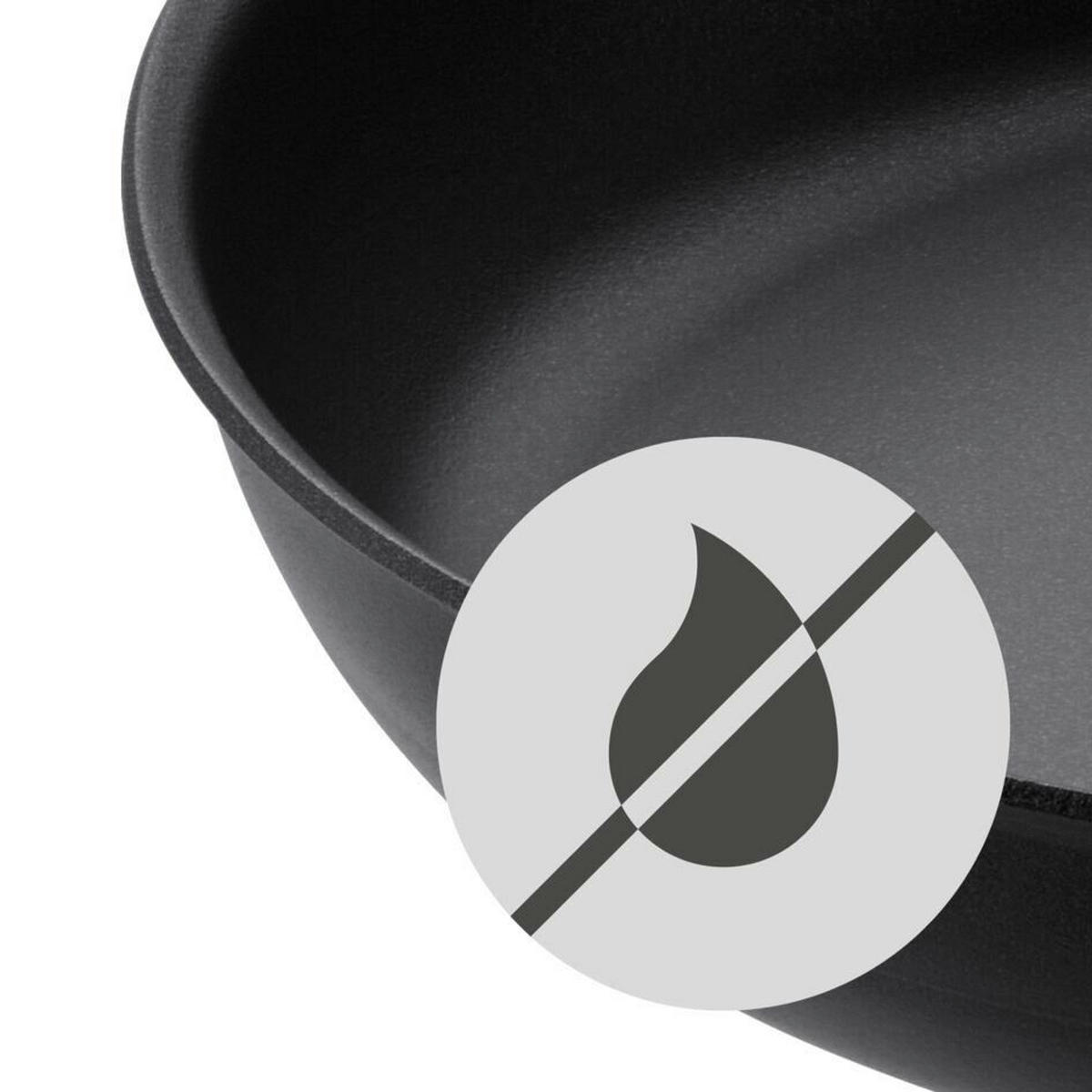 BRATPFANNE Permadur PTFE-Antihaftbeschichtung 24 cm  - Schwarz, Basics, Metall (24cm) - WMF