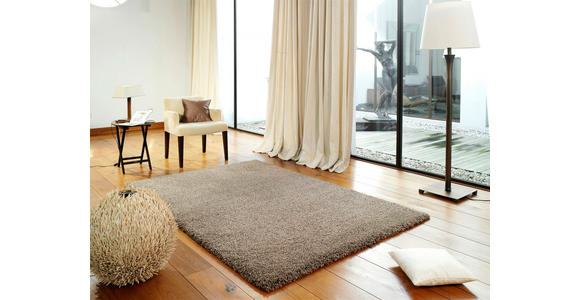 HOCHFLORTEPPICH 140/200 cm Hellbraun  - Hellbraun, Basics, Textil (140/200cm) - Novel