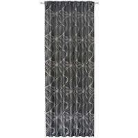FERTIGVORHANG halbtransparent  - Schwarz, KONVENTIONELL, Textil (140/255cm) - Novel