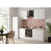 KUCHYNSKÝ BLOK BEZ SPOTREBIČO - biela/biela s vysokým leskom, Design, kompozitné drevo (204cm) - MID.YOU