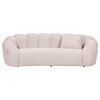 BIGSOFA in Chenille Rosa  - Schwarz/Rosa, KONVENTIONELL, Kunststoff/Textil (248/78/112cm) - Carryhome