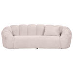 BIGSOFA in Chenille Rosa  - Schwarz/Rosa, KONVENTIONELL, Kunststoff/Textil (248/78/112cm) - Carryhome
