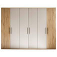 DREHTÜRENSCHRANK 300/228/60 cm,  in Eichefarben, Kaschmir, 6-türig  - Kaschmir/Eichefarben, Design, Holzwerkstoff/Metall (300/228/60cm) - Xora