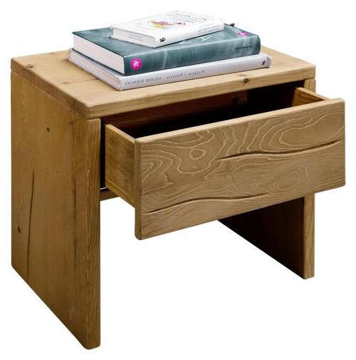 NACHTSCHRANK Kiefer massiv Kieferfarben - Kieferfarben, Natur, Holz (50/45,5/35cm) - Livetastic