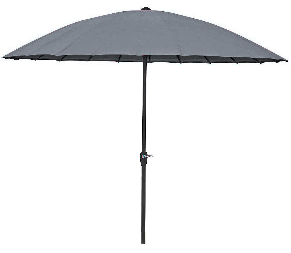SONNENSCHIRM 260 cm Anthrazit  - Anthrazit/Schwarz, MODERN, Textil/Metall (260/237cm) - Gardenson
