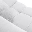 BIGSOFA Plüsch Weiß  - Schwarz/Weiß, KONVENTIONELL, Kunststoff/Textil (250/75/107cm) - Carryhome