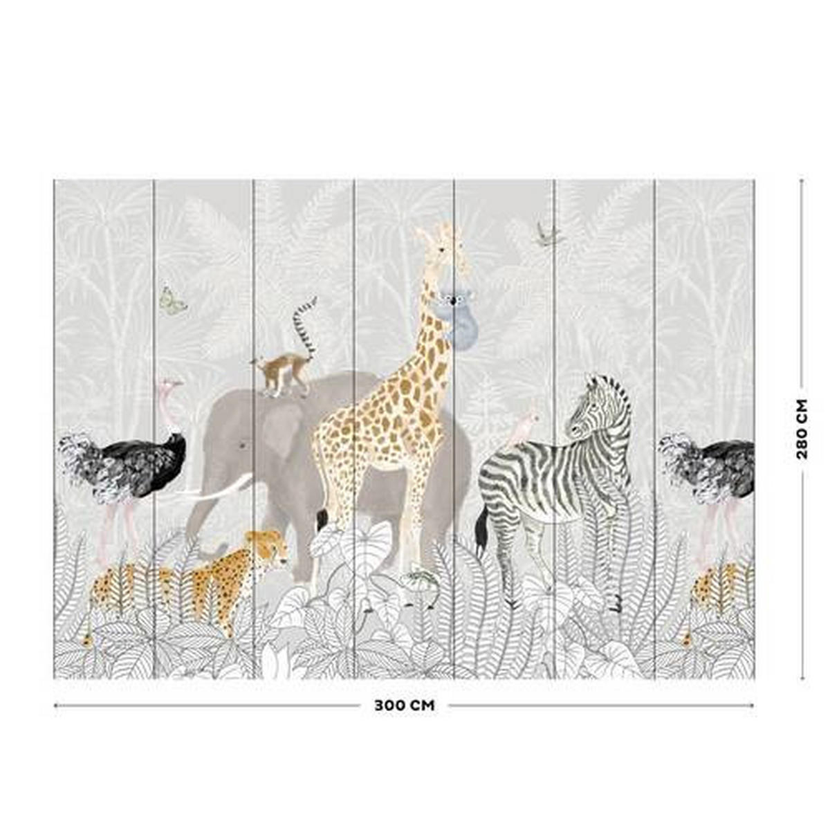 FOTOTAPET 300/280 cm  - multicolor, Basics, papper/plast (300/280cm)