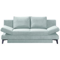 SCHLAFSOFA Cord Hellblau  inkl. Bettkasten, Schlaffunktion, Armteilverstellung  - Schwarz/Hellblau, Design, Textil/Metall (200/85/90cm) - Novel