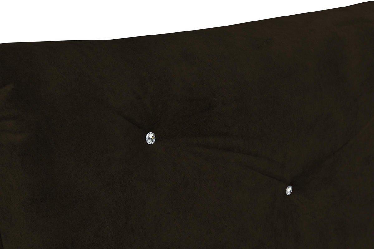 KONTINENTALSÄNG 180/200 cm  i mörkbrun  - mörkbrun, Klassisk, textil (180/200cm) - Carryhome