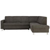 ECKSOFA in Flachgewebe Grau  256/198 cm  - Chromfarben/Grau, Design, Textil/Metall (256/198cm) - Xora