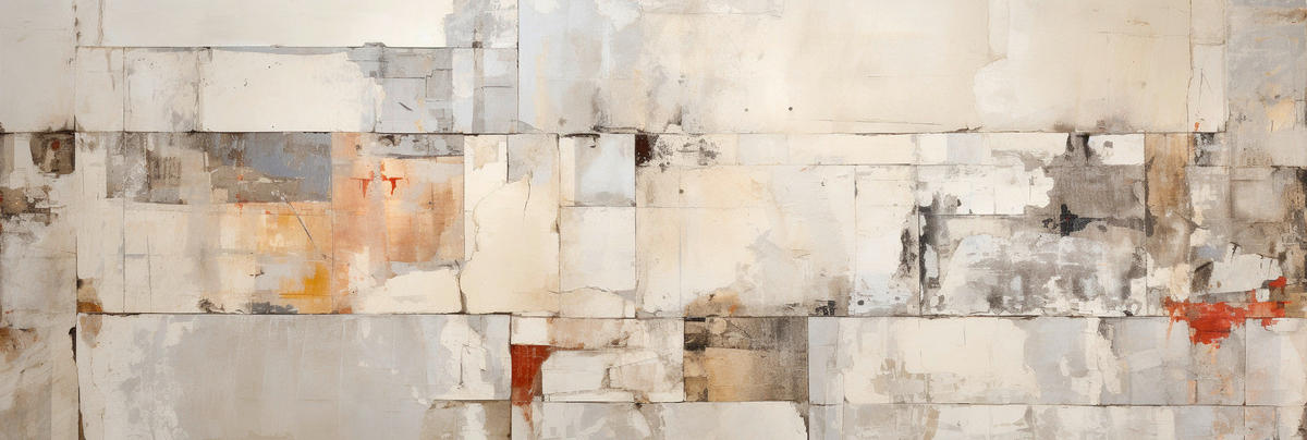 MALBA NA PLÁTNĚ, abstraktní, 180/60 cm  - Basics, dřevo/papír (180/60cm)