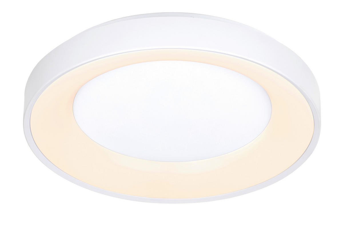 STROPNA LED-SVETILKA   40 W/4300 lm/2700-6500 K/220-240 V/ - bela, Basics, kovina/umetna masa (50/8,5cm) - Novel