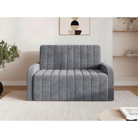 SCHLAFSOFA ALASKA 120 Anthrazit  inkl. Schlaffunktion, Stauraum  - Anthrazit/Schwarz, Design, Kunststoff/Textil (141/90/104cm) - MID.YOU