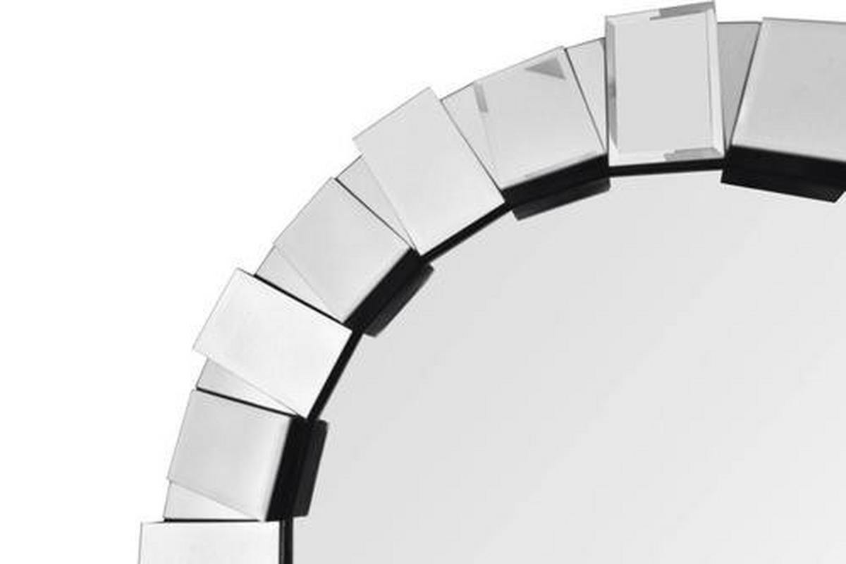 NÁSTĚNNÉ ZRCADLO 80/80/5 cm  - barvy stříbra, Basics, kov/sklo (80/80/5cm)