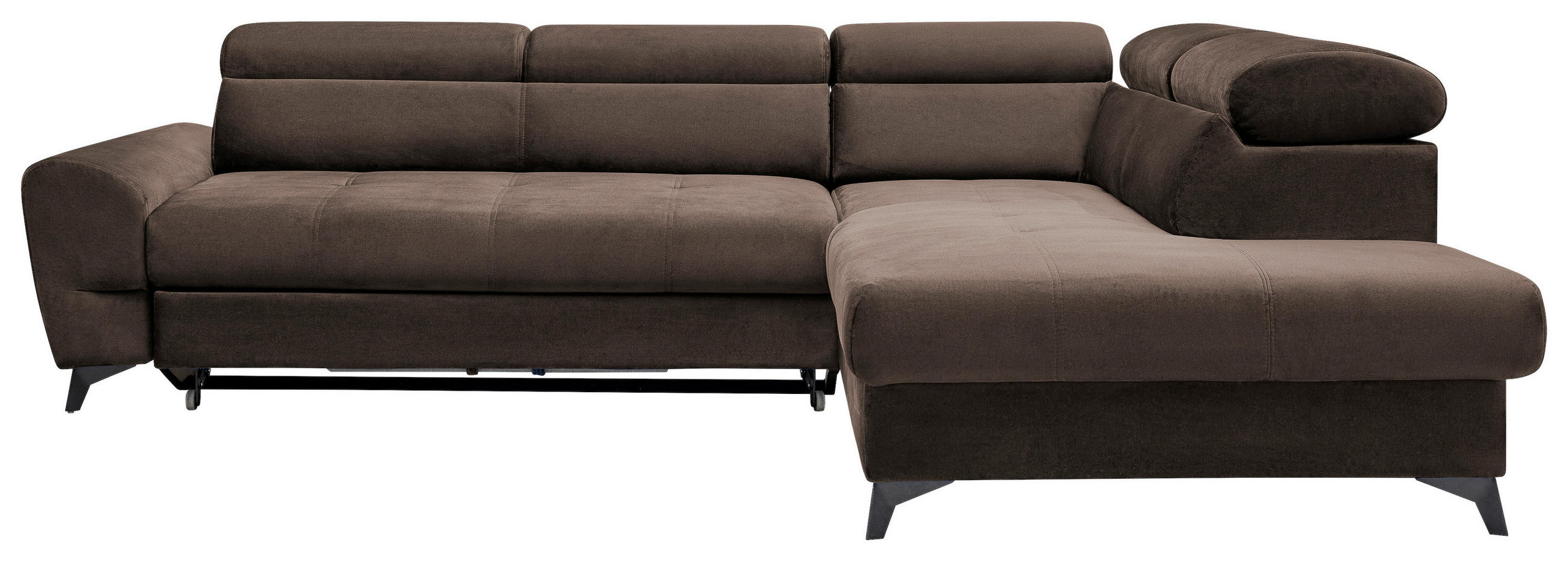 MID.YOU ROHOVÁ SEDAČKA, textil, tmavě hnědá