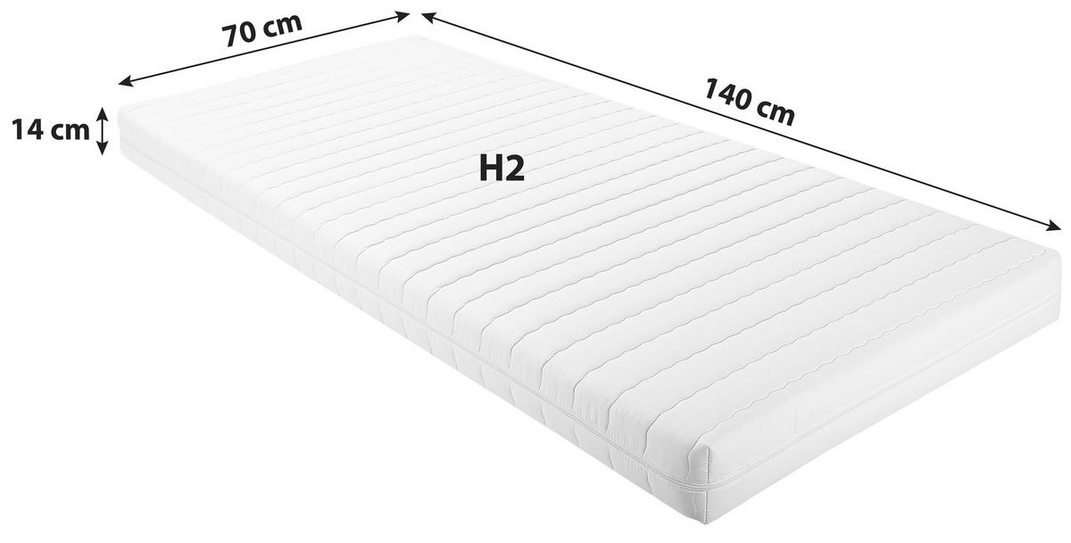 Babymatratze Med Allergen Ticaa 805874 MED ALLERGEN 70/140 cm  - Weiss, Modern, Textil (70/140cm) - MID.YOU