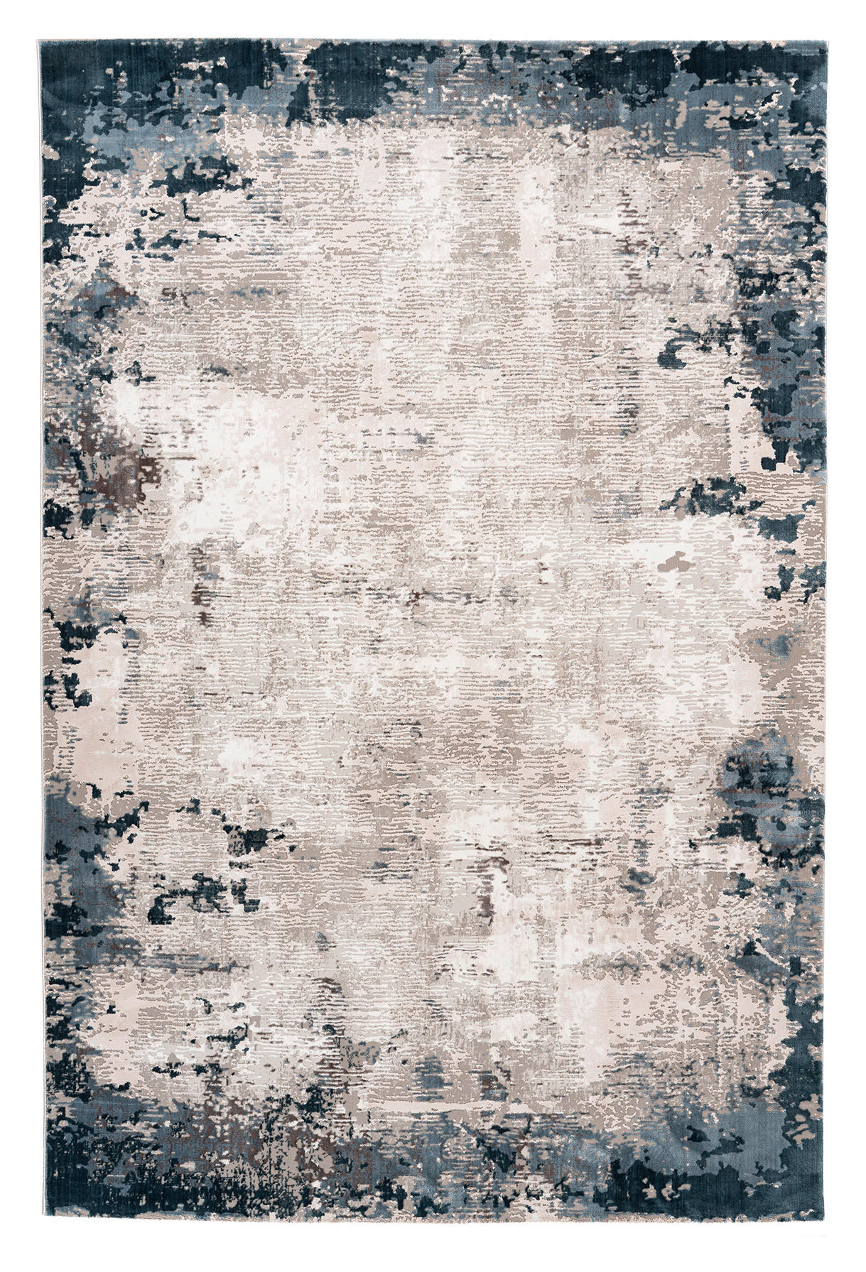 WEBTEPPICH 160/230 cm My Opal Blau, Beige  - Blau/Beige, Design, Textil (160/230cm) - Obsession