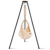 FEDERWIEGE Set inkl. Tipi-Gestell und Motor  Beige, Anthrazit  - Beige/Anthrazit, Basics, Kunststoff/Textil (135/194/135cm) - SCHMUSEWOLKE