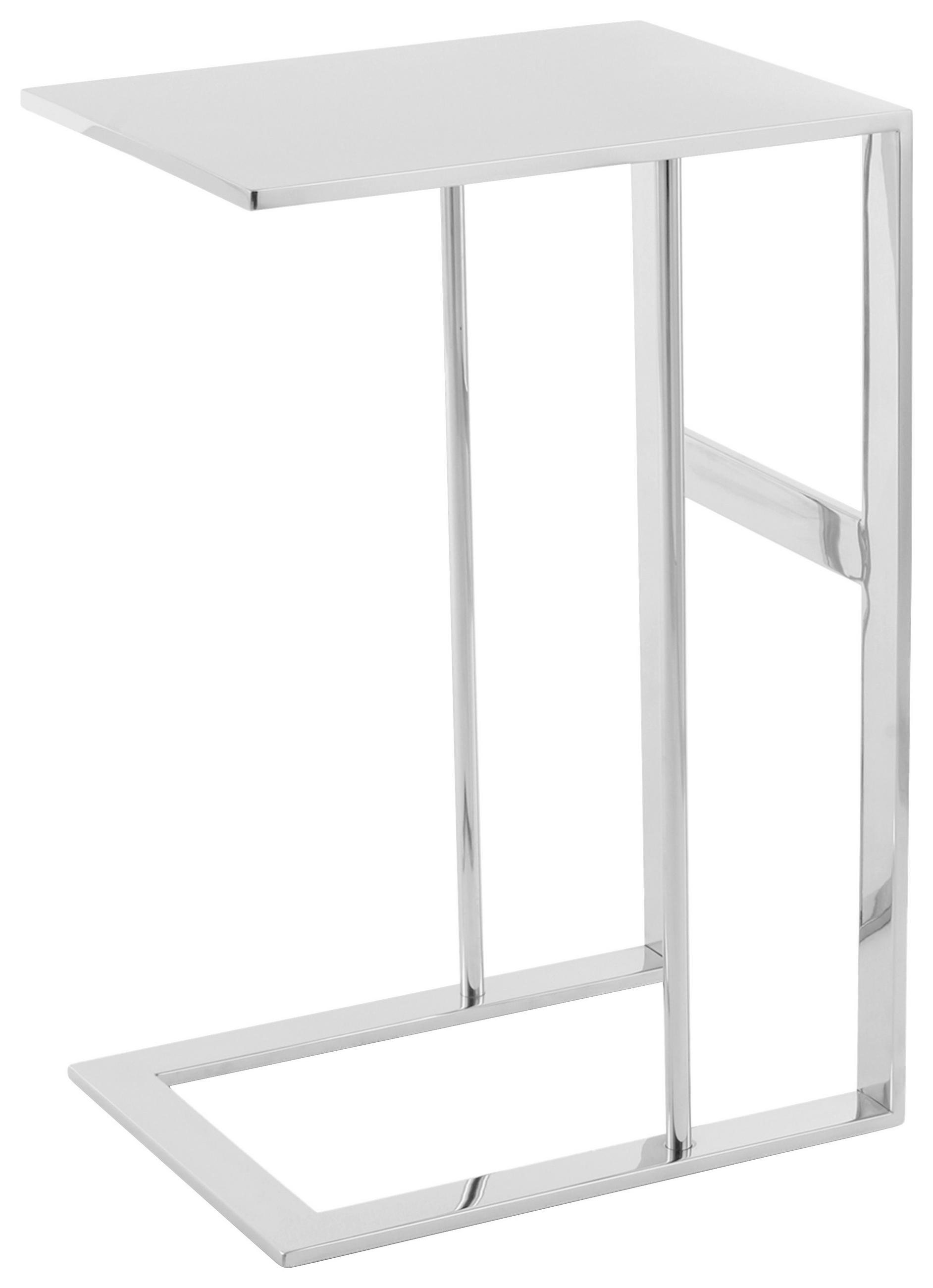 BEISTELLTISCH Metall  - Grau, Design, Metall (40/60/30cm) - Kayoom