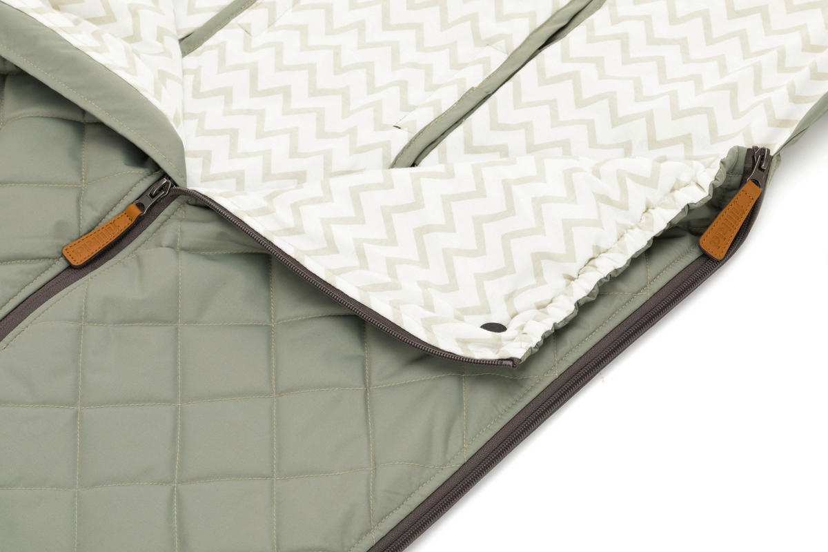 VREČA ZA OTROŠKI VOZIČEK - zelena, Basics, tekstil (50/100cm) - Jimmylee