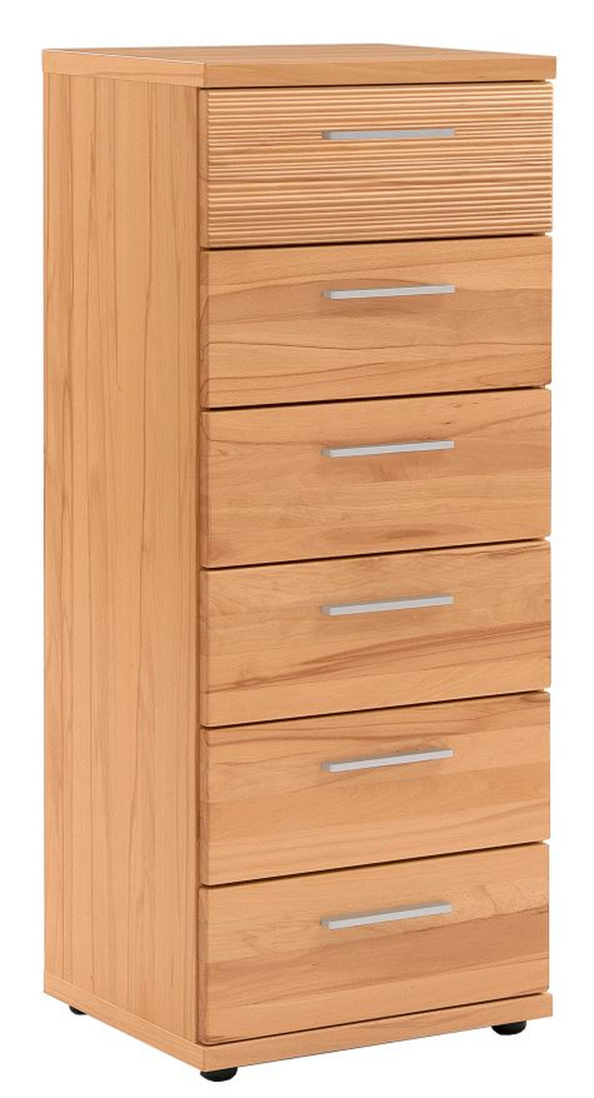 KOMMODE  in 42/107/39 cm  - Chromfarben/Buchefarben, Design, Holz/Kunststoff (42/107/39cm)
