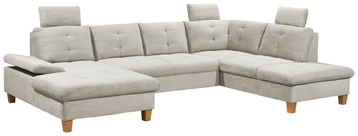 SOFFA i manchester beige  - beige/ekfärgad, Klassisk, trä/textil (170/324/220cm) - MID.YOU