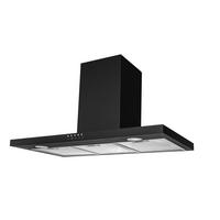 DUNSTABZUGSHAUBE 60301  - Schwarz, Basics, Metall (90/53,5-101,5/50cm) - Mican