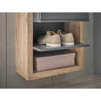 GARDEROBE  in 51/178/35 cm  - Eichefarben/Anthrazit, Basics, Glas/Holzwerkstoff (51/178/35cm) - Carryhome