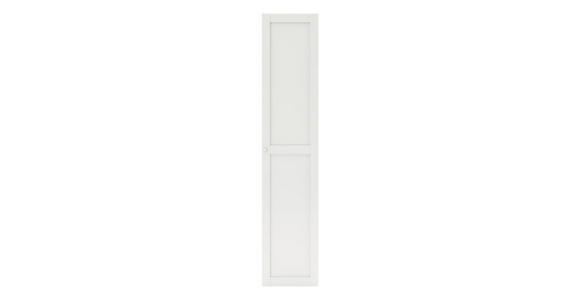 LANDHAUSTÜR 45,4/203/1,8 cm Weiß - Alufarben/Weiß, KONVENTIONELL, Holzwerkstoff/Kunststoff (45,4/203/1,8cm) - Hom`in