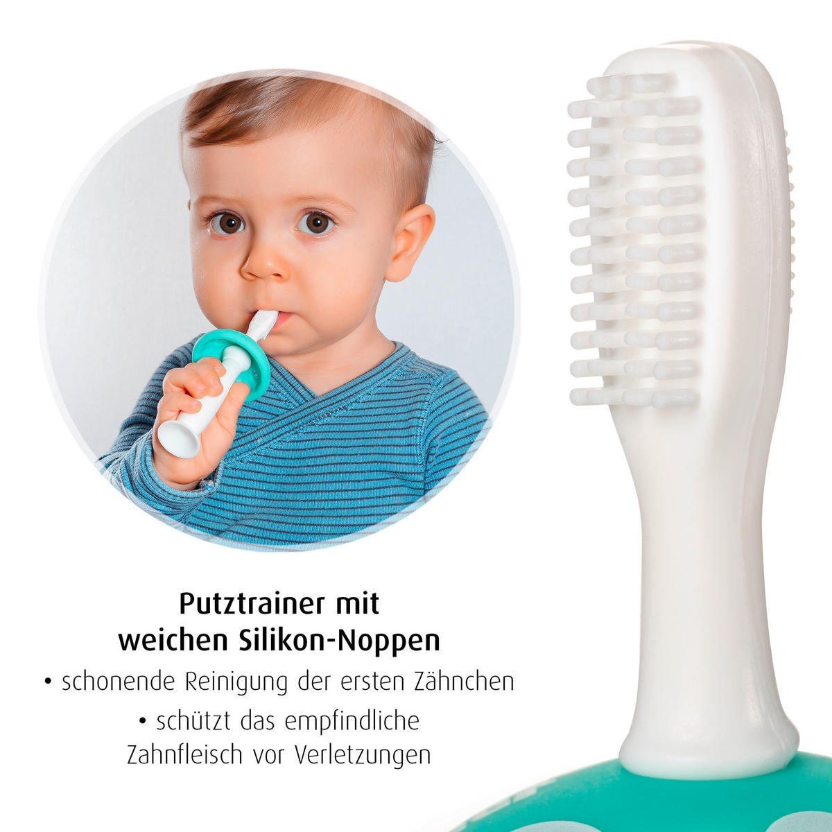FINGERZAHNBÜRSTE - Weiß, Basics, Kunststoff (9,8/19,5/2,5cm) - Reer