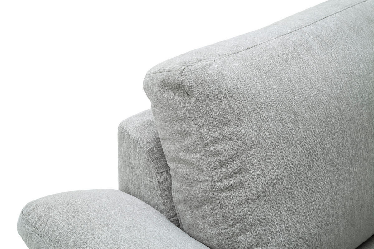 2-SITZER-SOFA Velours Silberfarben  - Silberfarben/Schwarz, Design, Textil/Metall (186/86/97cm) - Pure Home Lifestyle