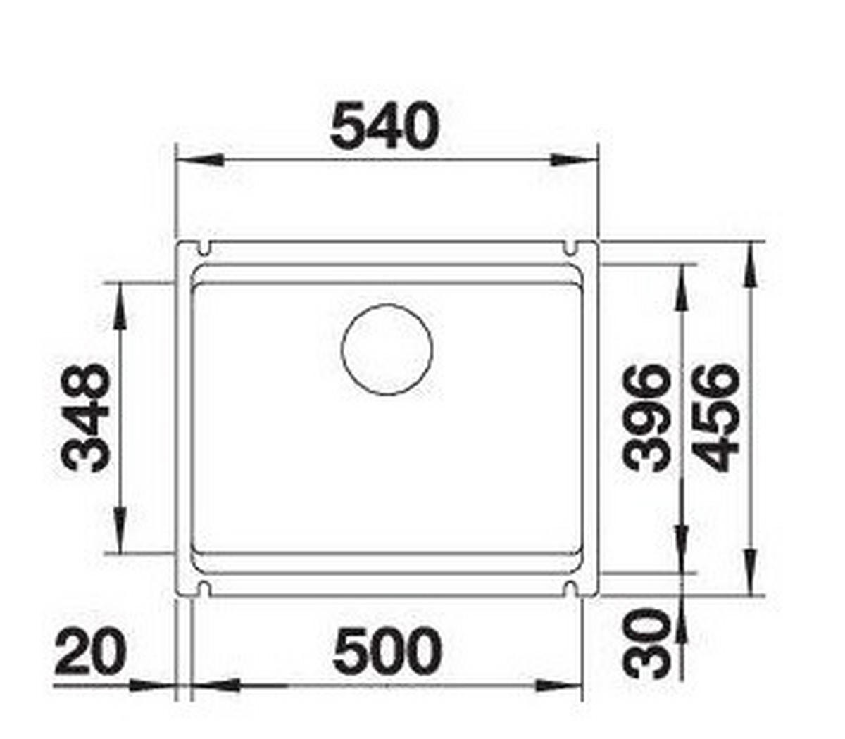 SPÜLE 525149  - Weiß, Basics, Keramik (54/21,2/45,6cm) - Blanco