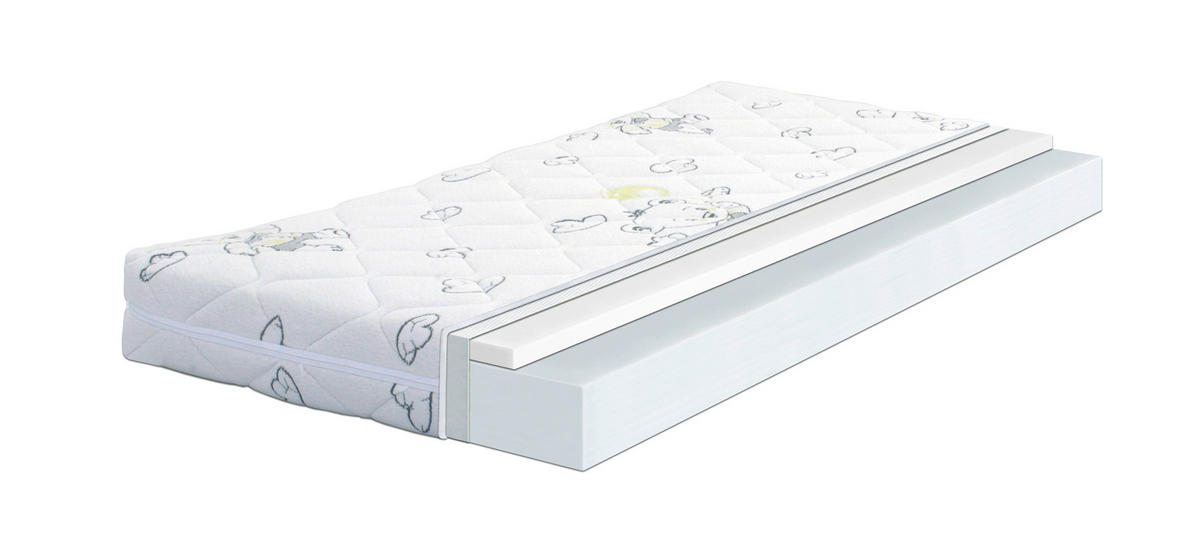 DEČJI DUŠEK      Energy  - bela, Osnovno, tekstil (60/120/11cm)