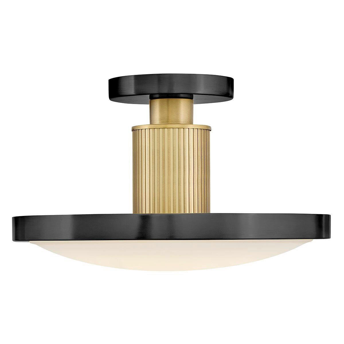 LED-HÄNGELEUCHTE Hinkley 22,2/36,2 cm  - Schwarz, Design, Glas/Metall (22,2/36,2cm) - Elstead Lighting