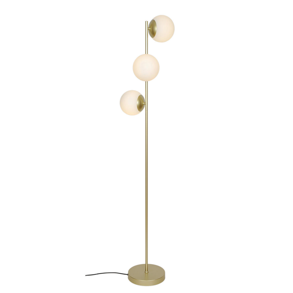 STEHLEUCHTE Lilly 158/32/32 cm  - Messingfarben, Design, Metall (158/32/32cm) - Nordlux