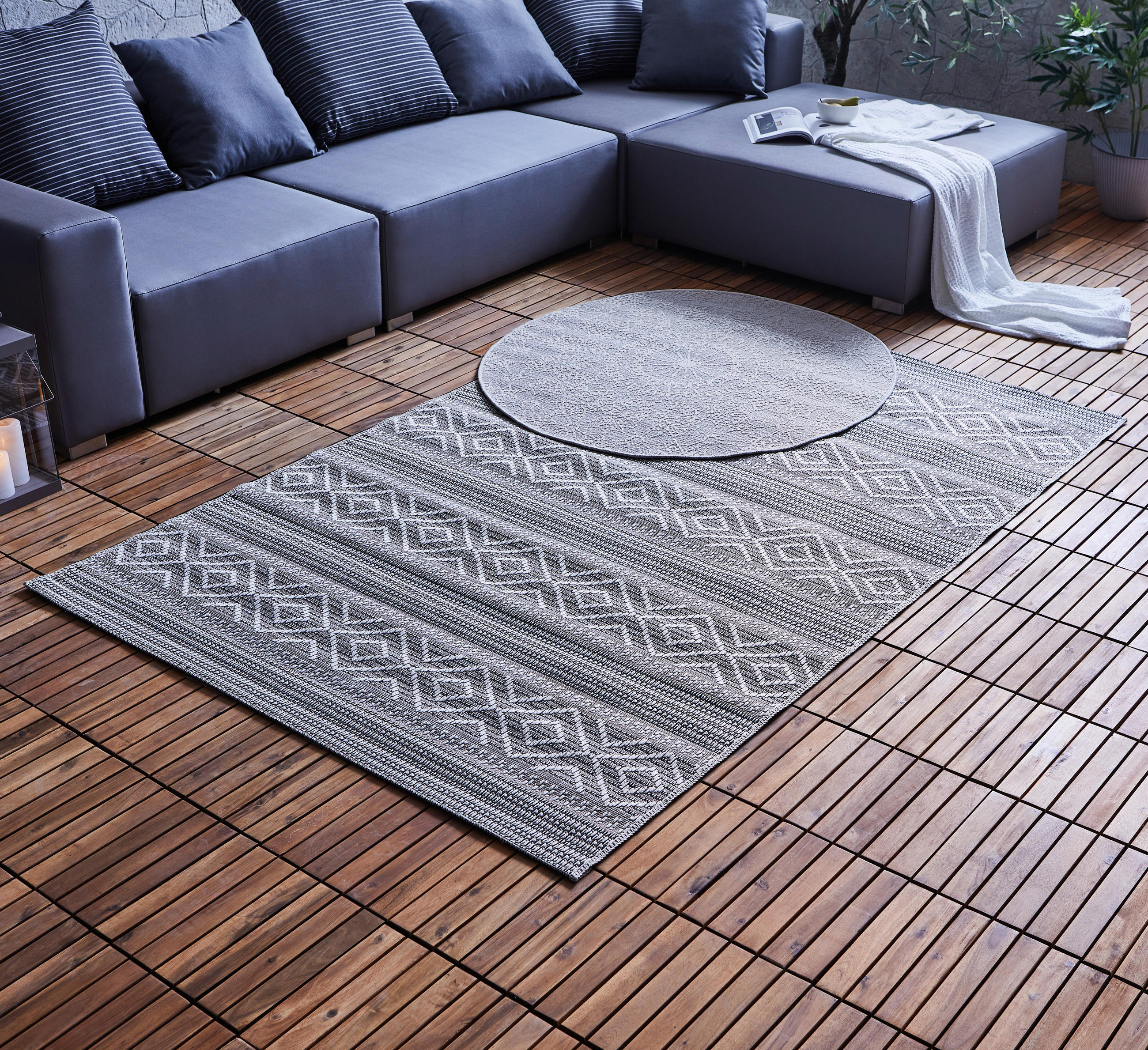 UTOMHUSMATTA 135/190 cm Malmö  - beige/cremefärgad, Design, textil (135/190cm) - Novel