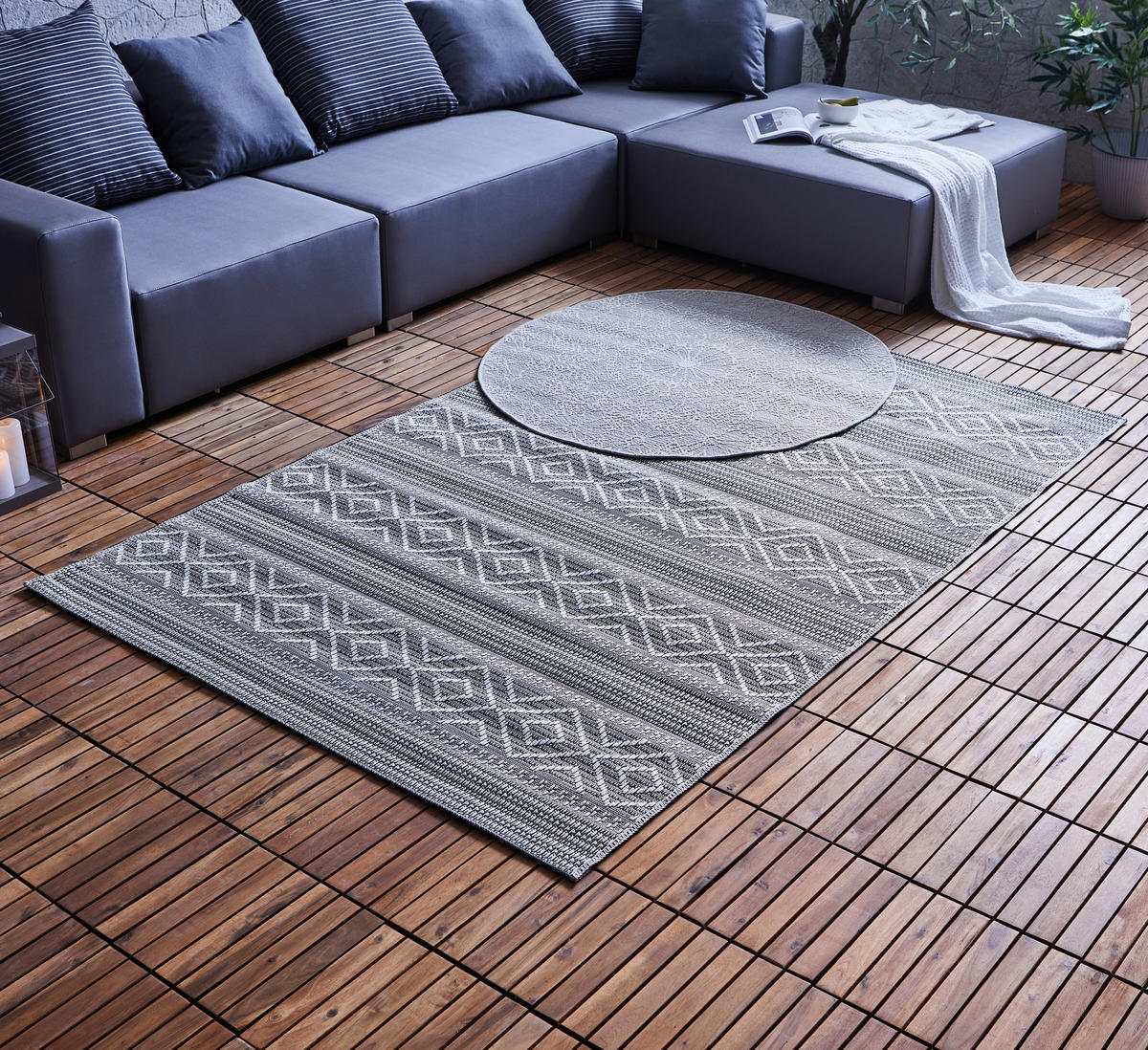 UTOMHUSMATTA 135/190 cm Malmö  - beige/cremefärgad, Design, textil (135/190cm) - Novel