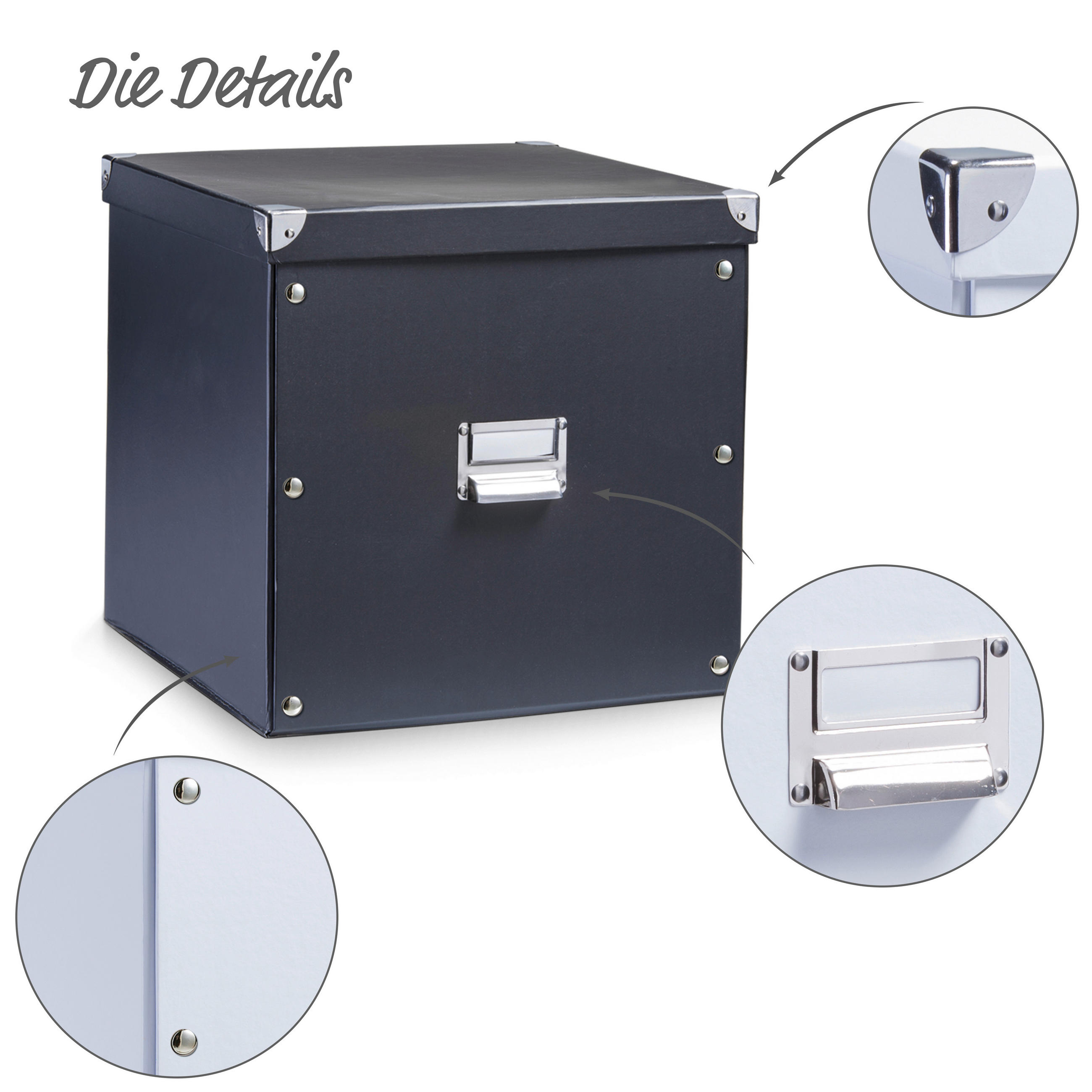 AUFBEWAHRUNGSBOX     - Basics, Karton (33,5/33/32cm)
