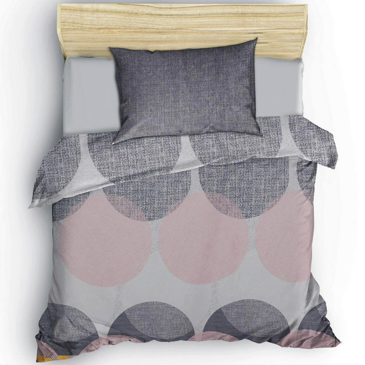 BETTWÄSCHE 135/200 cm  - Pink/Weiß, Basics, Textil (135/200cm)