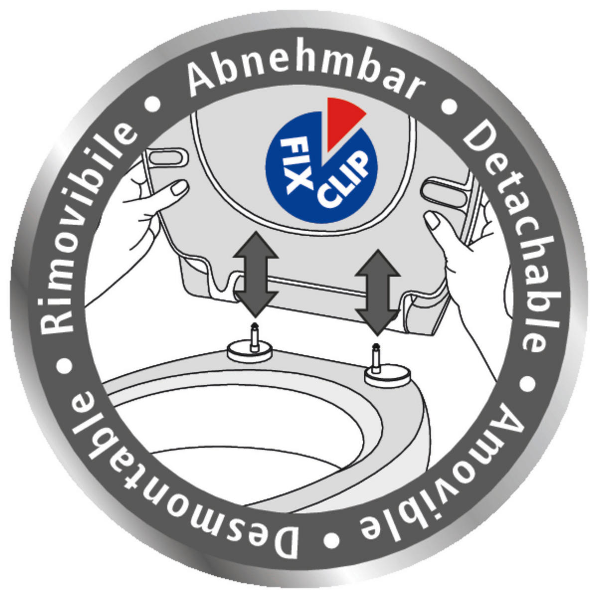 WC ÜLŐKE - bézs, Basics, műanyag (37,6/45,2cm) - Wenko