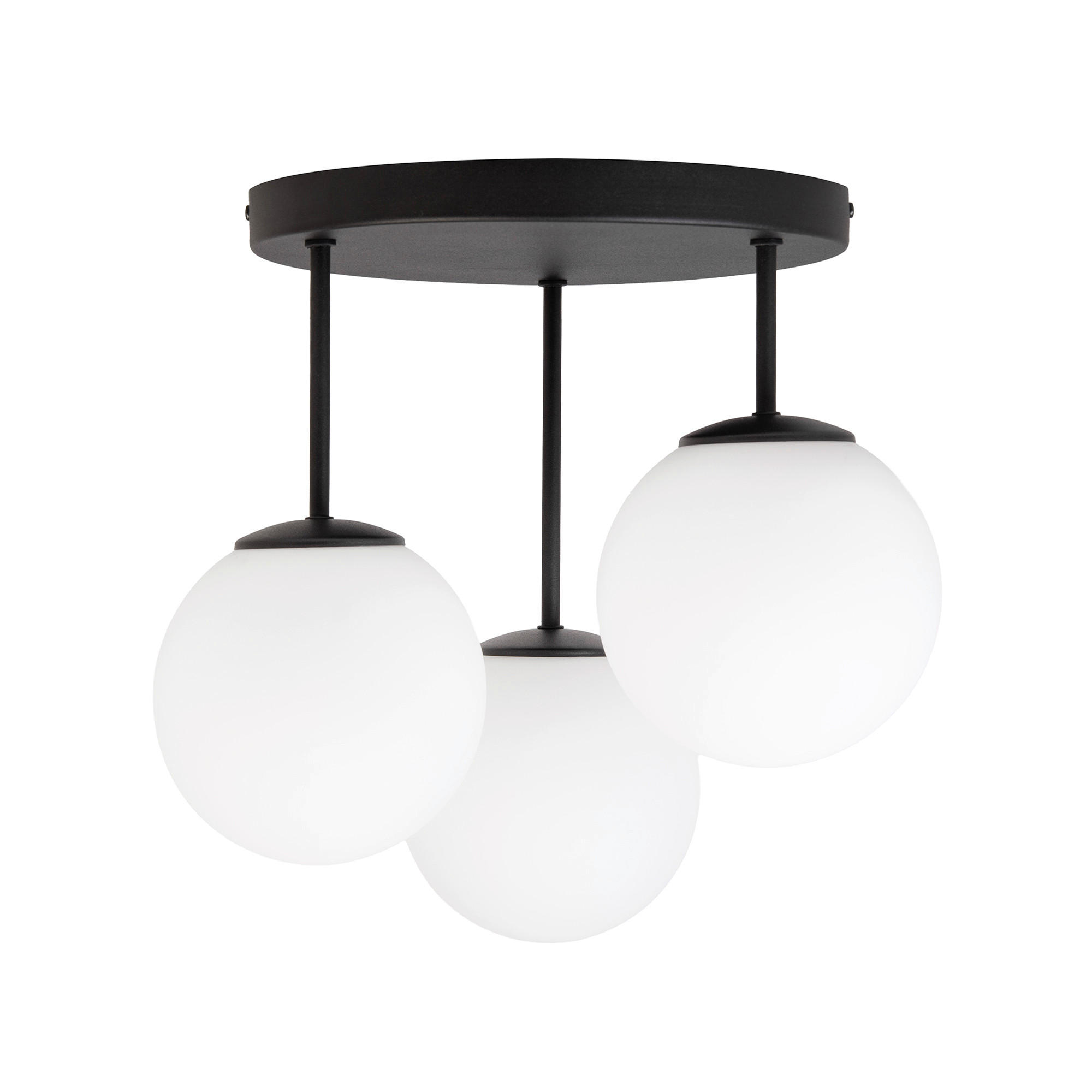 DECKENLEUCHTE    38/38/38 cm  - Schwarz, KONVENTIONELL, Metall (38/38/38cm)