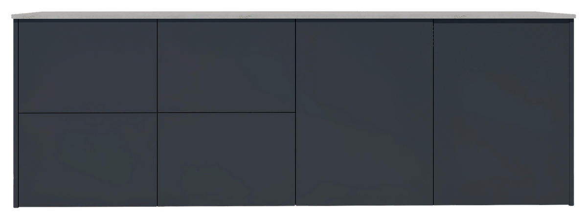 OUTDOORKÜCHE  - Sandfarben/Anthrazit, Basics, Glas/Keramik (262/92,5-98,5/63,3cm) - Dieter Knoll