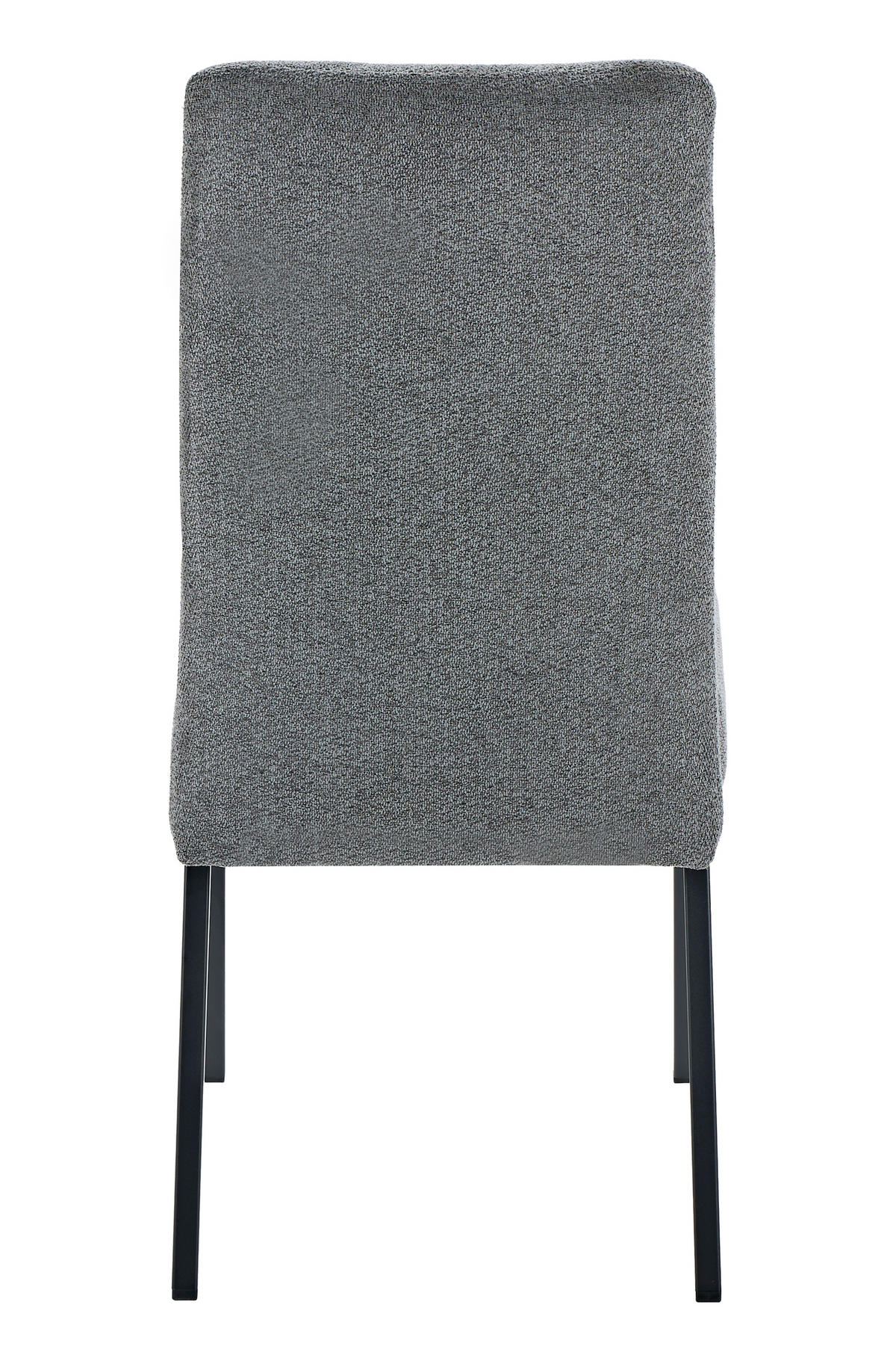 STUHL-SET 4 Stück  in Stahl Chenille  - Anthrazit/Schwarz, MODERN, Textil/Metall (44/95/63,5cm) - MID.YOU