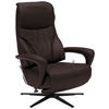 RELAXSESSEL in Leder Dunkelbraun  - Dunkelbraun/Schwarz, Design, Leder/Metall (75/106/88cm) - Dieter Knoll