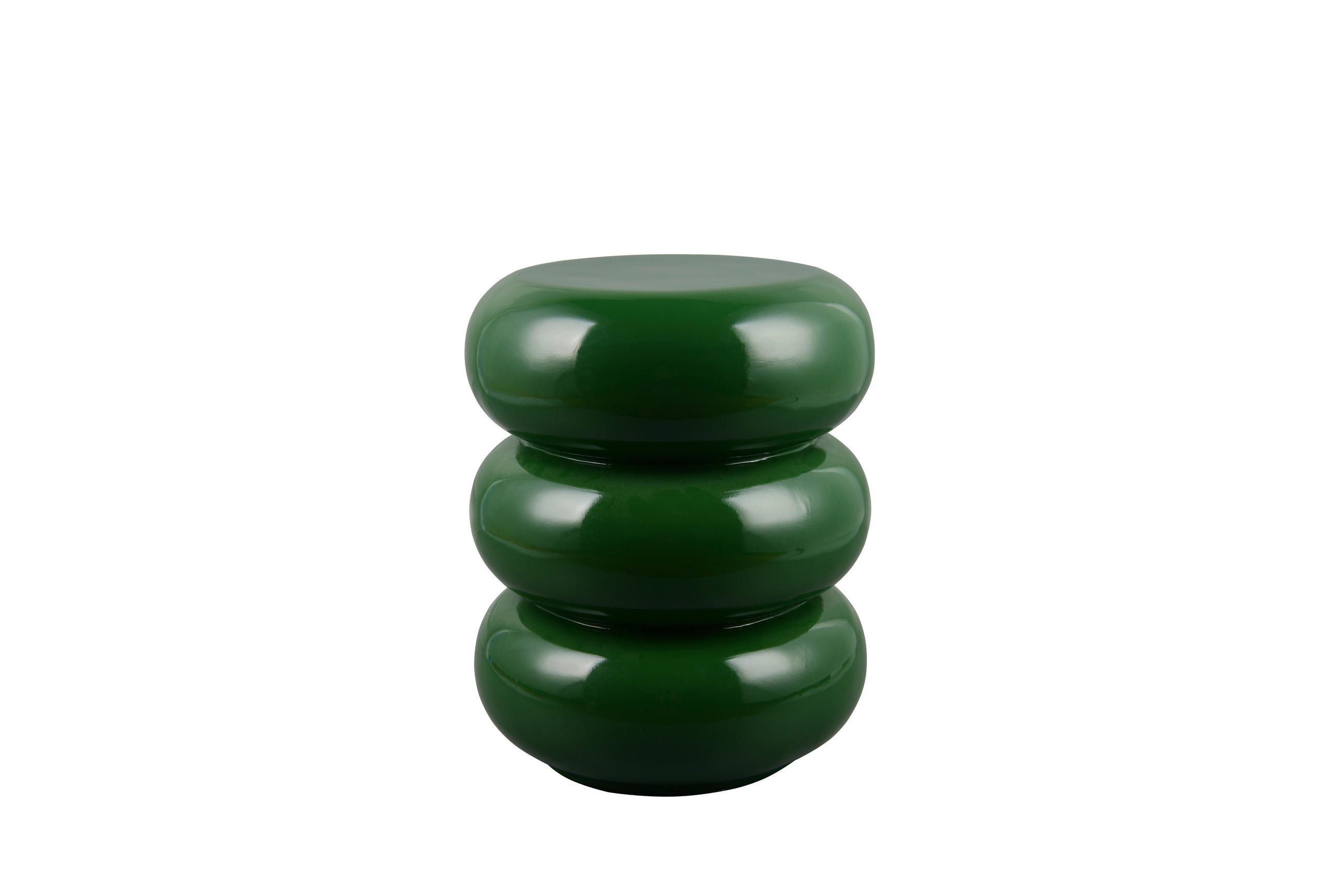BEISTELLTISCH 35/35/43 cm Grün rund  - Grün, MODERN, Keramik (35/35/43cm) - Milino