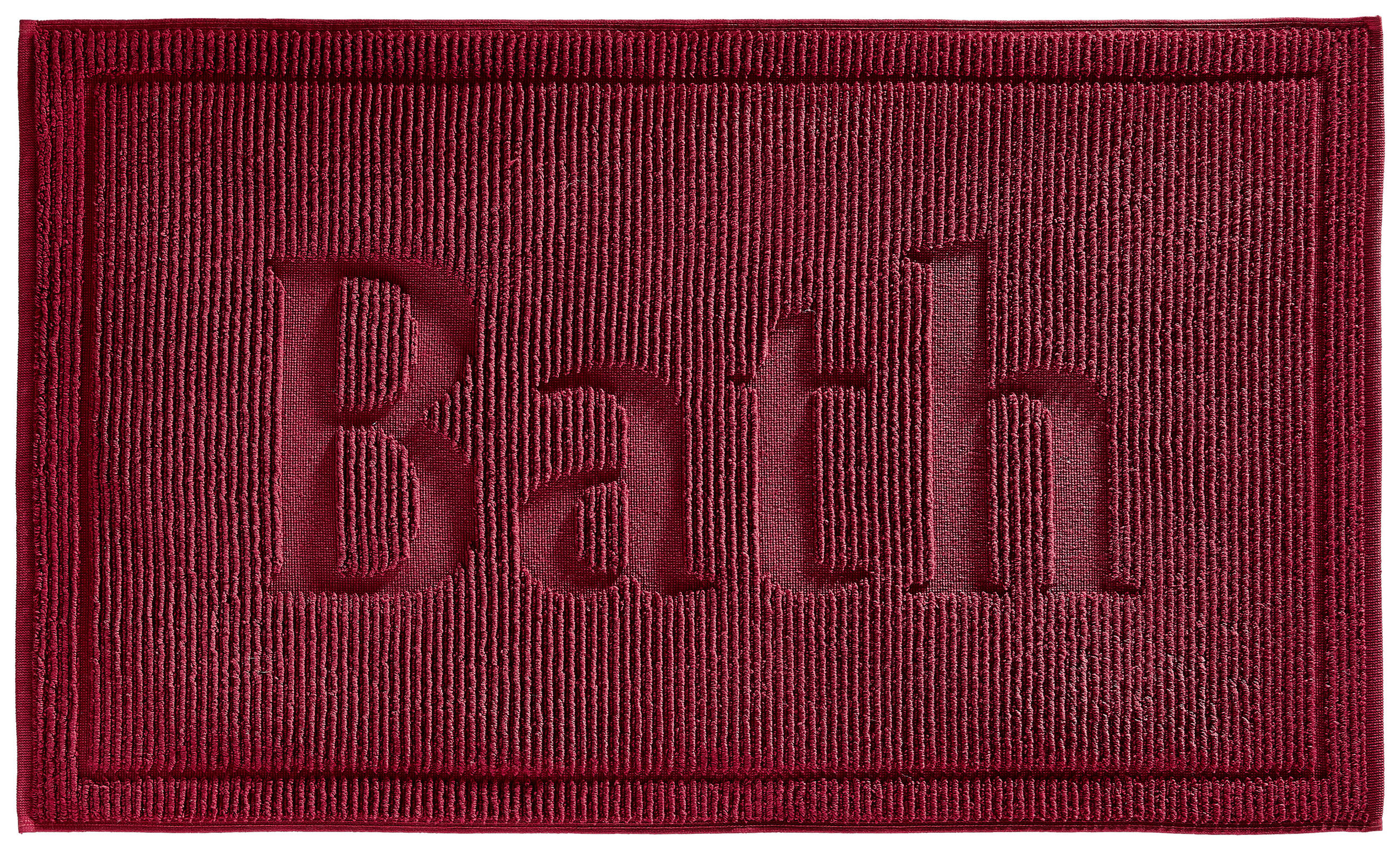 BADEMATTE Bonita Kirschbaumfarben, Bordeaux 50/80 cm - Kirschbaumfarben/Bordeaux, Basics, Textil (50/80cm) - Bio:Vio