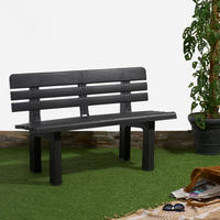 GARTENBANK 110/71/52 cm  in Anthrazit  - Anthrazit, Basics, Kunststoff (110/71/52cm)