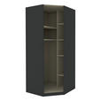 ECKSCHRANKKORPUS 91,1/210/91,1 cm  - Anthrazit, KONVENTIONELL, Holzwerkstoff (91,1/210/91,1cm) - Hom`in